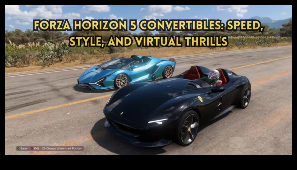 ריגושים ללא חזה: מכוניות ספורט להמרה ושמחת כבישים פתוחים