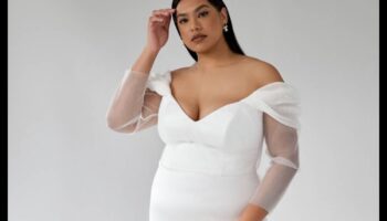 גלאם בדמות מלאה: יופי כלה במידות גדולות נחשף